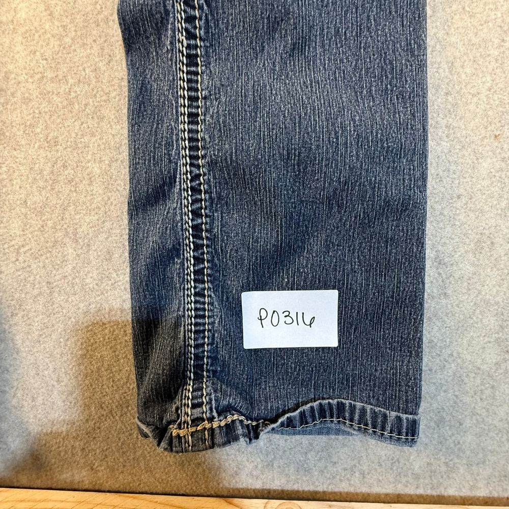 Angels Jeans Womens Size 7 Medium Wash Bootcut Denim Thick Stitch Flap Pocket - Picture 2 of 6
